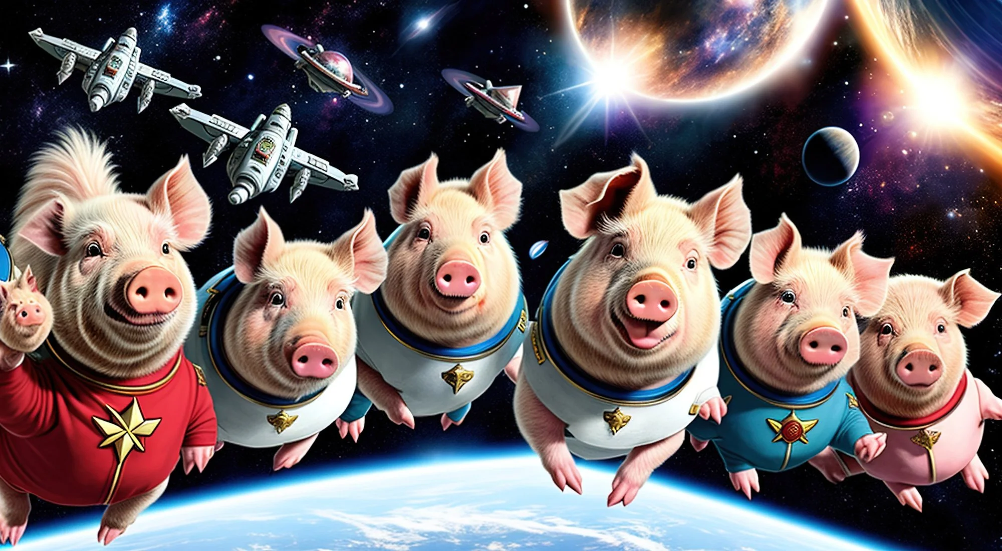 Pigs in Hyperspace — syd9000 artwork