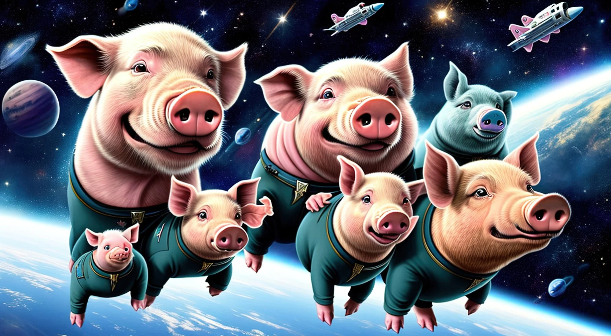 Pigs in Hyperspace — syd9000 artwork