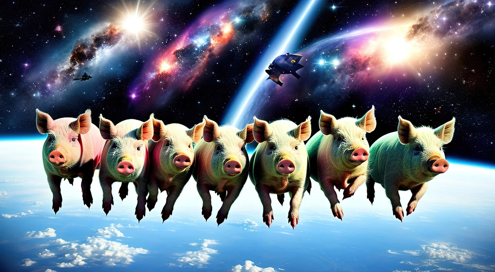 Pigs in Hyperspace — syd9000 artwork