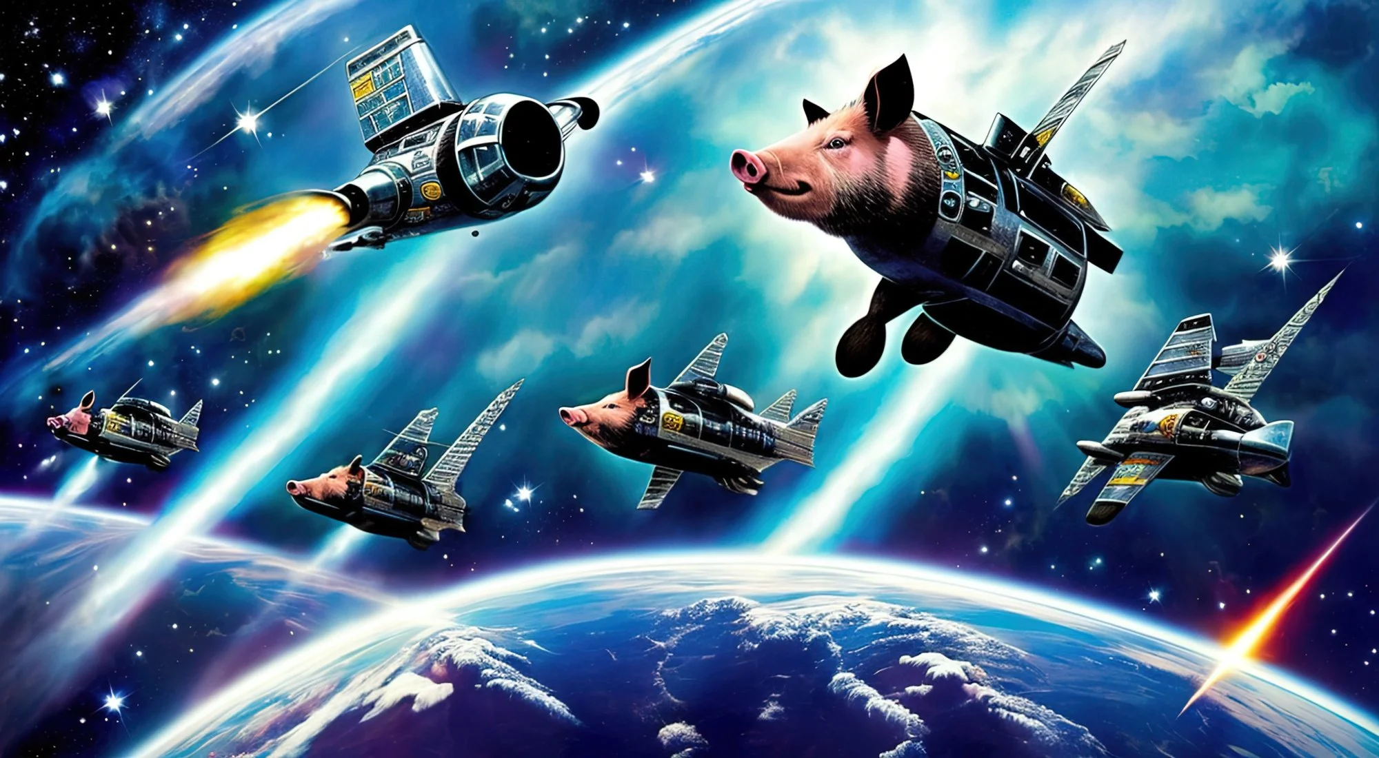 Pigs in Hyperspace — syd9000 artwork