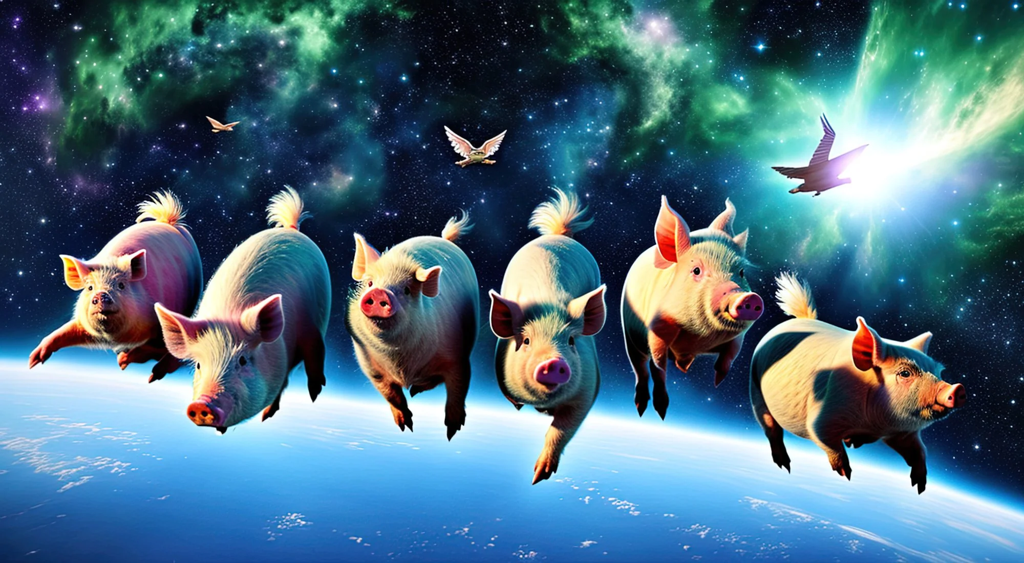 Pigs in Hyperspace — syd9000 artwork