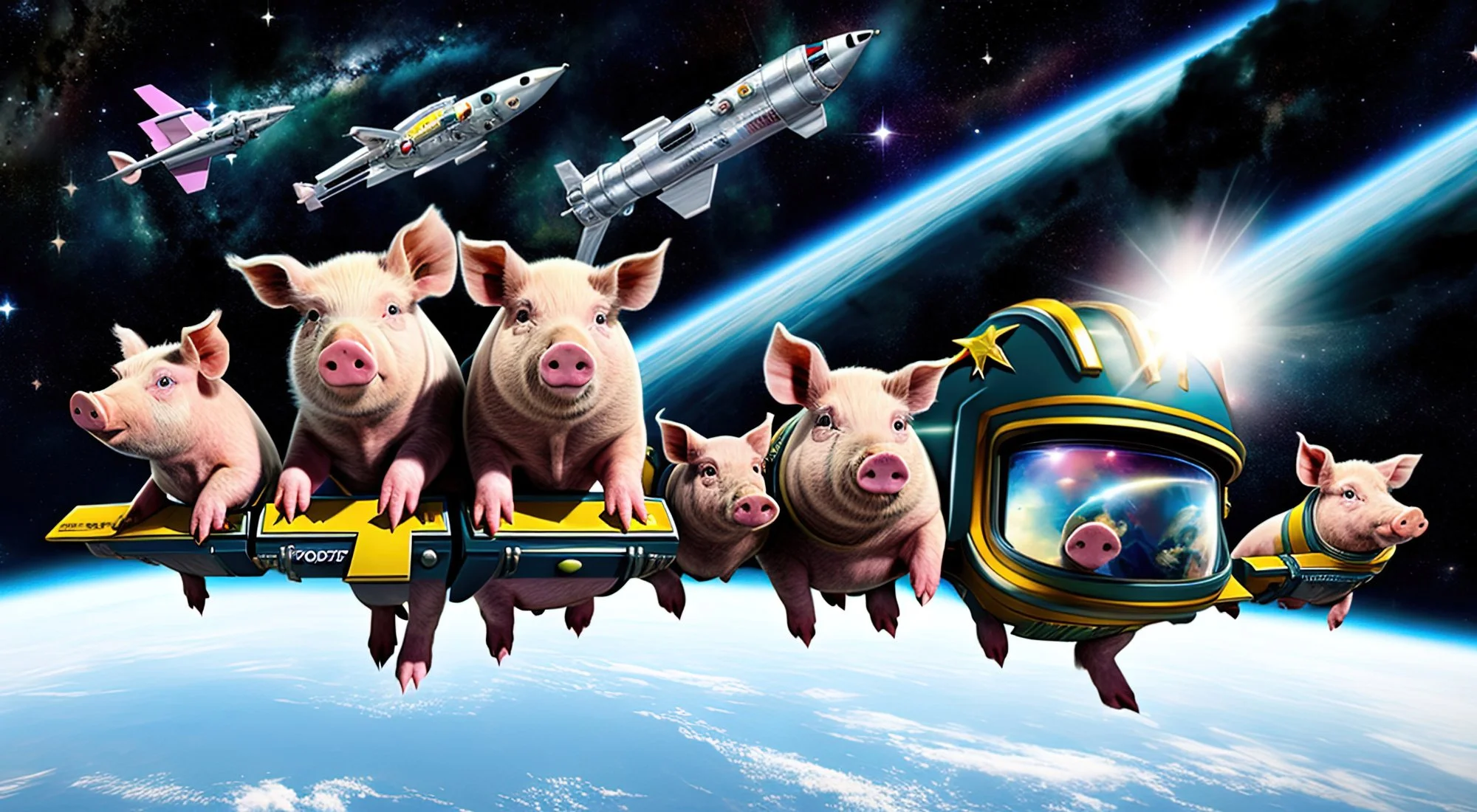 Pigs in Hyperspace — syd9000 artwork