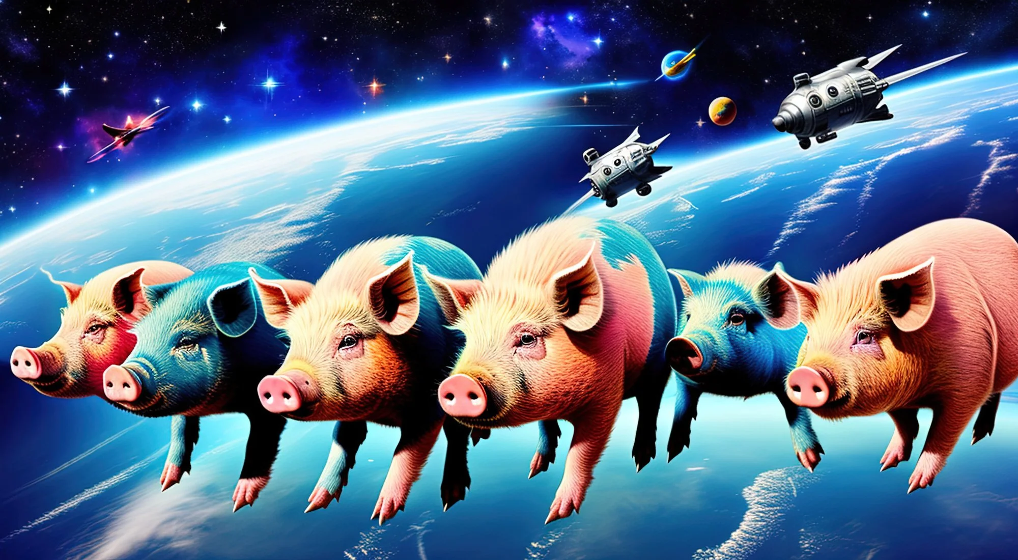 Pigs in Hyperspace — syd9000 artwork