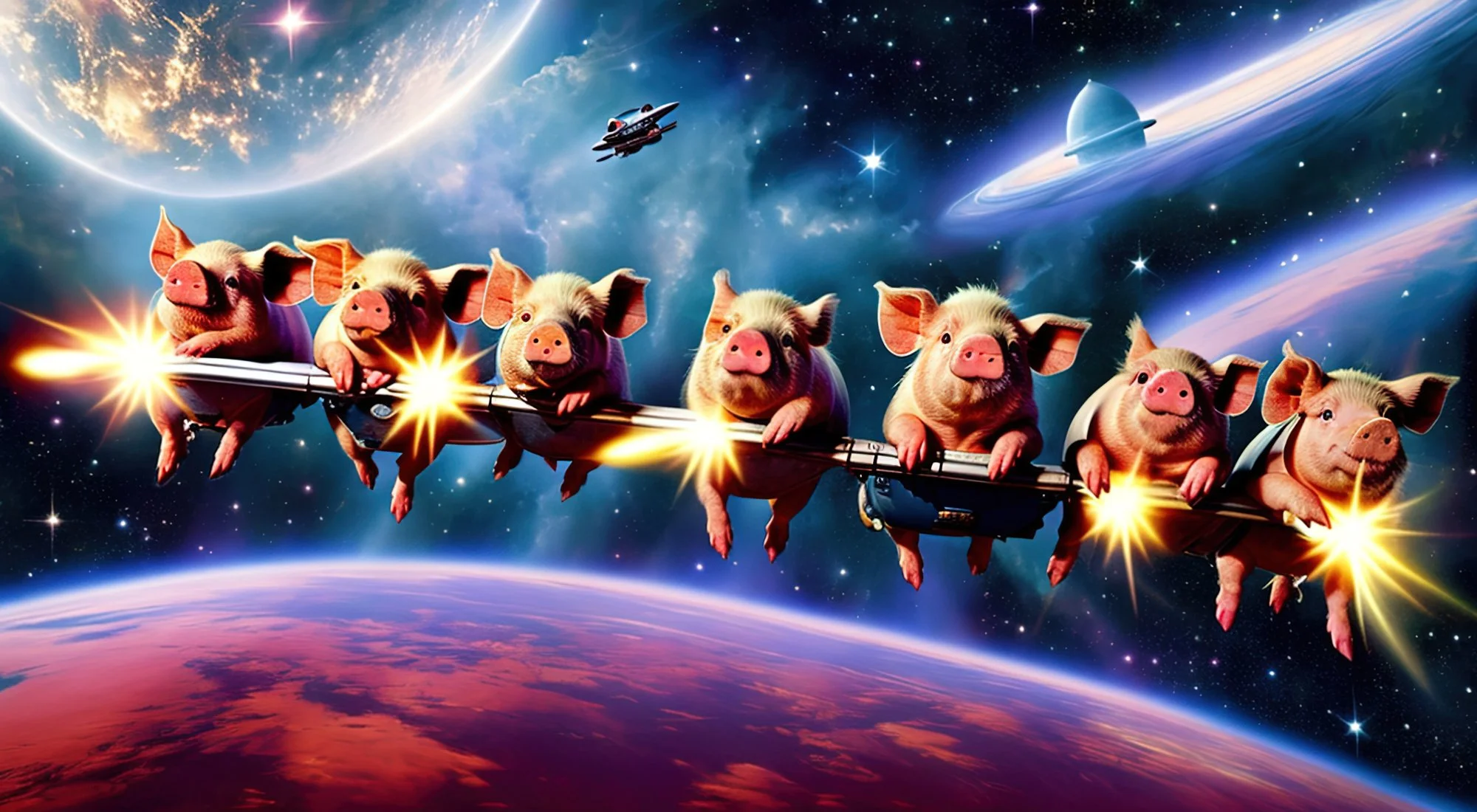 Pigs in Hyperspace — syd9000 artwork